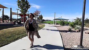 An Older, Slender Milf Engages In Outdoor Sexual Activity