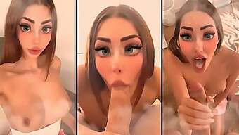 Ahegao Princess Gives A Passionate Blowjob In Homemade Hentai Video