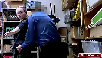 Big Cocked Stud Drills A Shoplifting Thief In Various Positions