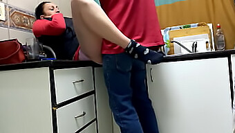 Wife'S Intimate Encounter With Best Friend In Kitchen