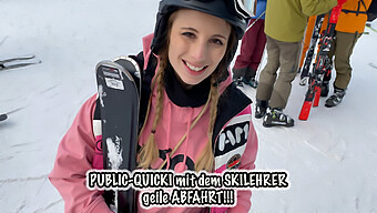 Blonde Teen Gets Taught A Lesson By Her Ski Instructor