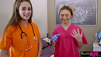 Young Step Sister With Trimmed Pussy Nurses My Big Cock