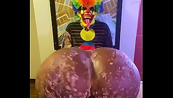 Gibby The Clown Receives A Birthday Surprise From Victoria Cakes In This Ebony Porn Video