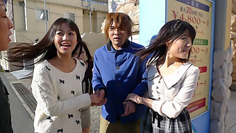 Kotomi Asakura And Her Friend Share A Japanese Guy For A Threesome