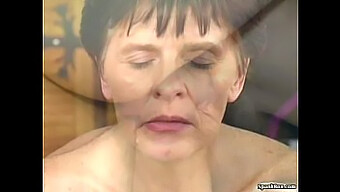 Grandma Craves Young Member And Showers It With Facial