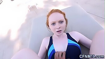 Redhead Receives Hot Blowjob And Cumshots In Hd Video