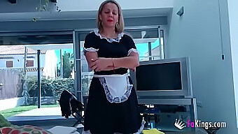 European Cleaning Lady Gets Dirty In Lingerie And Reality Porn