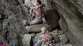 Amateur Couple Indulges In Outdoor Sex In Cave Setting