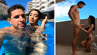 Big Cocked Man Picks Up Argentinean Girl From Swimming Pool For Hotel Room Sex