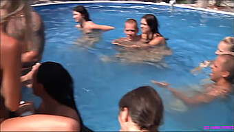 Group Sex And Cumshot In Wet And Wild Orgy