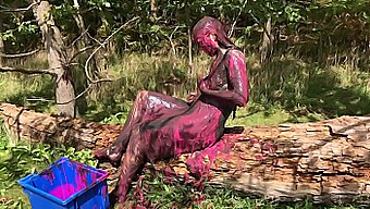 A Lovely Girl Gets Covered In Mud, Slime, And Gunged In A Pink Outfit