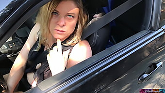 Hitchhiker Erin Electra Gives A Blowjob And Gets Fucked By A Middle-Aged Man