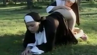 Homemade Lesbian Nuns Indulge In Sinful Pleasures